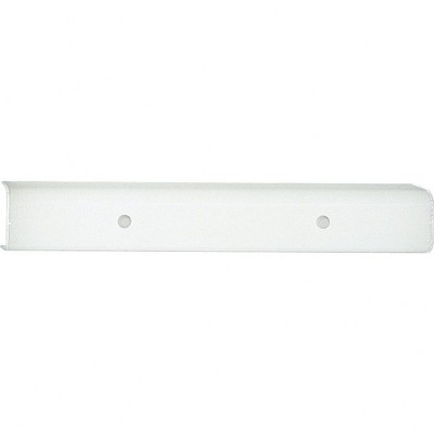 Progress Lighting, White Glass Collection, 4-Light Bath Bracket, Painted White, White Glass, Material: Steel, Finish Color: White