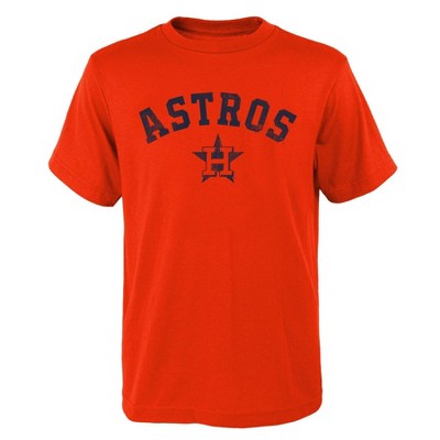 Mlb Houston Astros Youth Girls' Henley Team Jersey - Xs : Target