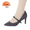 Allegra K Womens Elastic Detachable Buckle Shoe Ankle Straps Belt Band for Heels 33.5cm/13.19" 2 Pairs - 4 of 4