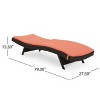 Christopher Knight Home Salem Outdoor Wicker Armless Adjustable Chaise Lounge with Cushion - 3 of 4