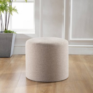 19" Round Pouf Ottoman - WOVENBYRD - 1 of 4