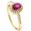 Pompeii3 3/4ct Ruby & Diamond Ring 14K Yellow Gold - image 2 of 4