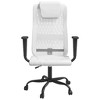 vidaXL Office Chair White Mesh Fabric and Faux Leather - 3 of 4