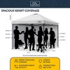 KAMPKEEPER 10x10 Pop Up Canopy Tent with 2 Sidewalls for Outdoor Use, White - 2 of 4