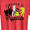 Women's - Instant Message - I Believe In Cryptids Short Sleeve Graphic T-Shirt - 2 of 4