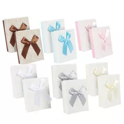 Juvale 12 Pack Small Jewelry Gift Box, Bracelet Earring Boxes for Bridesmaid Wedding Party Gifts, 3.6 x 1.1 x 2.7 inches