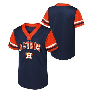 MLB Houston Astros Girls' Henley Jersey - 1 of 3