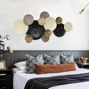 LuxenHome Multi-Color Coastal Abstract 47.25-Inch Wide Metal Wall Decor Brown - 3 of 4