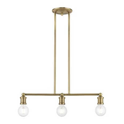 Livex Lighting Lansdale 3 - Light Chandelier in  Antique Brass