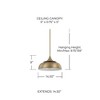 Capital Lighting Max 1 - Light Pendant in  Brass and Onyx - 3 of 4