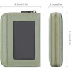 FATMOON Leather Wallet For Women - RFID Blocking Stylish & Compact Card Holder with ID Window Slim Design for Everyday Use,Travel,Work - 3 of 4