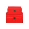 Cheung's Amadeo Set of 2 Wooden Latched Boxes Red - 4 of 4