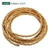 Unique Bargains Twisted Cloth Covered Braided Lamp Fan Electrical Wire 18AWG - 2 of 4