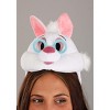HalloweenCostumes.com One Size   Kids White Rabbit Plush Headband & Tail Halloween Costume Kit Accessory, White/Pink/Blue - 3 of 4