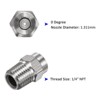 Unique Bargains Stainless Steel Durable Corrosion Resistant Pressure Washer Nozzles 5 Pcs - 4 of 4