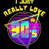 Men's Design By Humans I JUST REALLY LOVE 90S By punsalan T-Shirt - 2 of 2