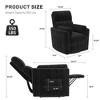 37'' Power Lift Recliner Chair, Round Plush Faux Fur Footrest,Sturdy for Living Room&Bedroom - 3 of 4