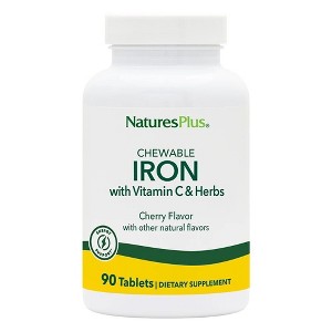 Iron With C Herbal Formula by Nature's Plus  -  90 Chewable - 1 of 2