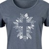 Women's - Instant Message - Foliage Cross Graphic T-shirt Dress - 2 of 4