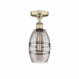 Vaz - 1 Light Semi-Flush Mount In Industrial Style-8.25 Inches Tall and 5.88 Inches Wide - 1 of 1