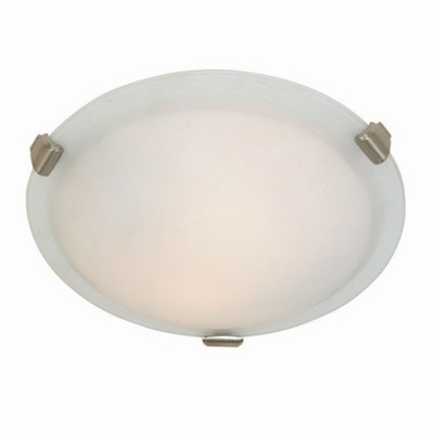 Artcraft Lighting Clip Flush 3 - Light Flush Mount in  Brushed Nickel