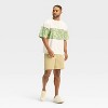 Houston White Men's Floral Print Short Sleeve Crewneck T-Shirt - White - 3 of 3