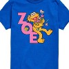 Boys' - Sesame Street - Zoe With Flowers Short Sleeve Graphic T-Shirt - 2 of 4