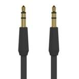 Just Wireless 4' Flat TPU Auxiliary Cable (3.5mm) - Black