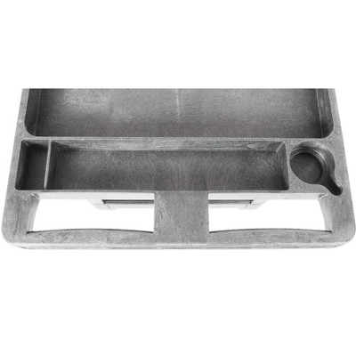 Gray Extra Large Heavy-Duty 2 Shelf Utility Cart