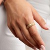 Pure Collection by Ross-Simons 0.20 ct. t.w. Scattered Lab-Grown Diamond Ring in 18kt Gold Vermeil - 2 of 4