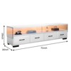 NicBex TV Stand for 80 Inch TV with 4 Drawers,TV Entertanment Center with 2 Storage Shelves,Modern TV Console Table for Living Room - 3 of 4