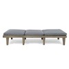 PAGED Patio Chaise Lounge Wooden Adjustable Recliner with Armrests Modern Lounge Chair for Garden, Poolside - 2 of 4