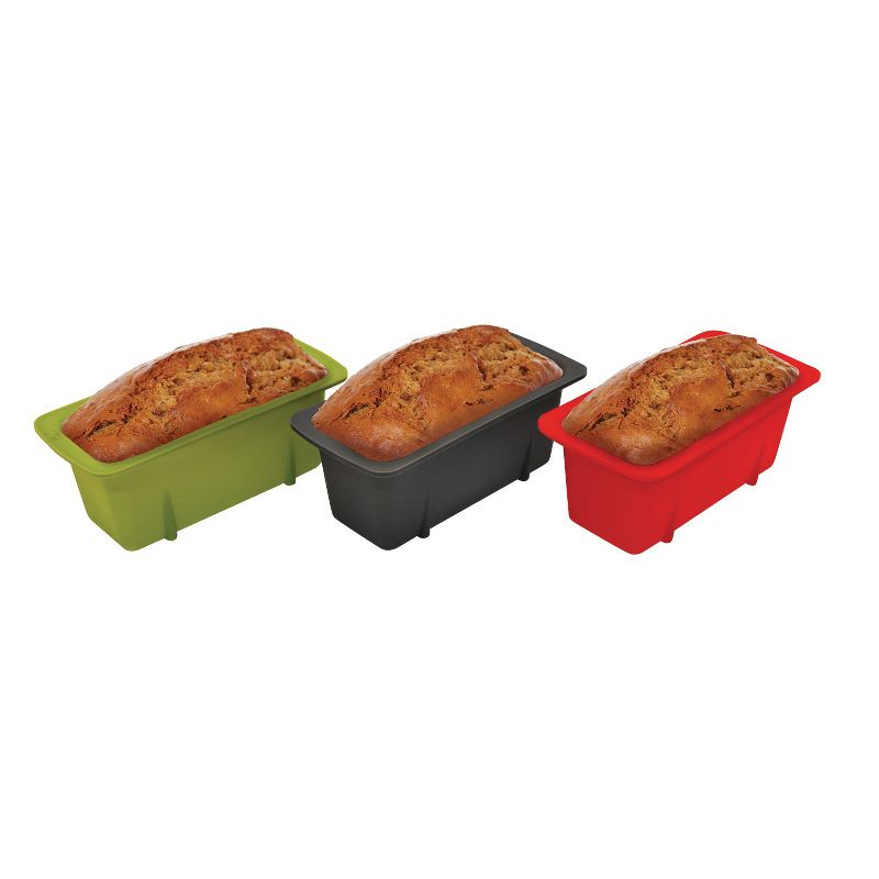 Starfrit Silicone Mini Loaf Pans, Set of 3, 2 of 8