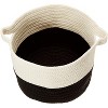 Colonial Mills Beach Bum Basket - Black 15"x15"x12"  100% Polypropylene Round - 3 of 4