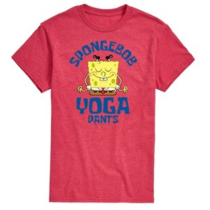 Men's - SpongeBob SquarePants - SpongeBob Yoga Pants Short Sleeve Graphic T-Shirt - 1 of 4