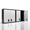 Garage Wall Mounted Storage Cabinet with Two Doors and One Shelf, Lockable Metal Wall Cabinet, Hanging Tool Cabinet for Garage Utility Room - 2 of 4
