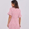 LEVEN SIXTEEN Trendy Ruffle Short Sleeve Summer Dress - 2 of 3