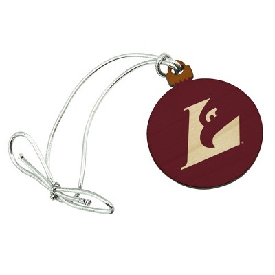 University of Wisconsin - La Crosse University Primary Logo Mini Small Tiny Wood Christmas Tree Holiday Ornament