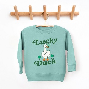 The Juniper Shop Lucky Duck Toddler Graphic Sweatshirt - 1 of 3
