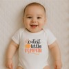 Everyday Kids “Cutest Little Pumpkin” Short Sleeve Baby Onesie – Cute Fall Bodysuit for Newborns and Infants – Soft Cotton Baby Outfit - 2 of 3