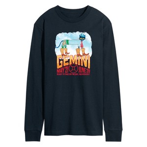 Men's - Pete the Cat - Gemini Long Sleeve Graphic T-Shirt - 1 of 4