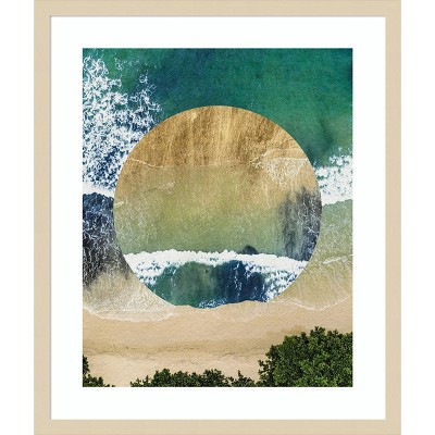 Breaking Shore IV Abstract Coastal Framed Wall Art Print