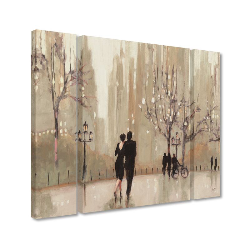 Trademark Fine Art -QVC ONLY Lavish Home Julia Purinton 'An Evening Out Neutral' Multi Panel Art Set Large, 1 of 4
