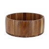 MegaChef 9.75 Inch Large Acacia Wood Salad Bowl - 2 of 4