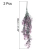Unique Bargains Plastic Artificial Hanging Plants Fake Ferns Hanging Vines for Wedding 2 Pcs - 2 of 4