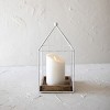 Platform Tray White Metal & Wood - Foreside Home & Garden - 2 of 4