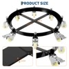 55 Gallon Drum Dolly 1000 lbs - Barrel Cart With Swivel Casters & Cross Braces, Non Tipping Drum Transport for Warehouse/Factories - 2 of 4
