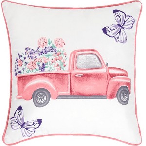 Spring Truck Accent Pillow - 1 of 2