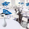 Big Dot of Happiness Blue Grad - Best is Yet to Come - Triangle Royal Blue Graduation Party Photo Props - Pennant Flag Centerpieces - Set of 20 - 2 of 4