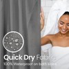 LiBa Premium Cloth Fabric Shower Curtain - Heavy Duty, Water Repellent, Hotel Style Soft Liner, Easy Clean and Machine Washable - 4 of 4